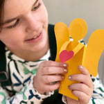 Angel ornament DIY kit—great for Christmas ornament crafts and holiday decorations.