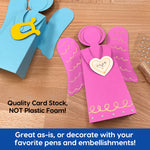 Fun and easy Christmas ornaments to make—angel craft kit for kids and adults.