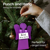 Handmade-inspired ornament making kit—create a paper angel for your Christmas tree.