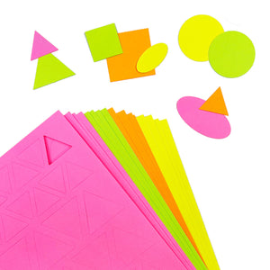 Basic Shapes 1 Neon Colors – Circles, Triangles, Squares, Ovals