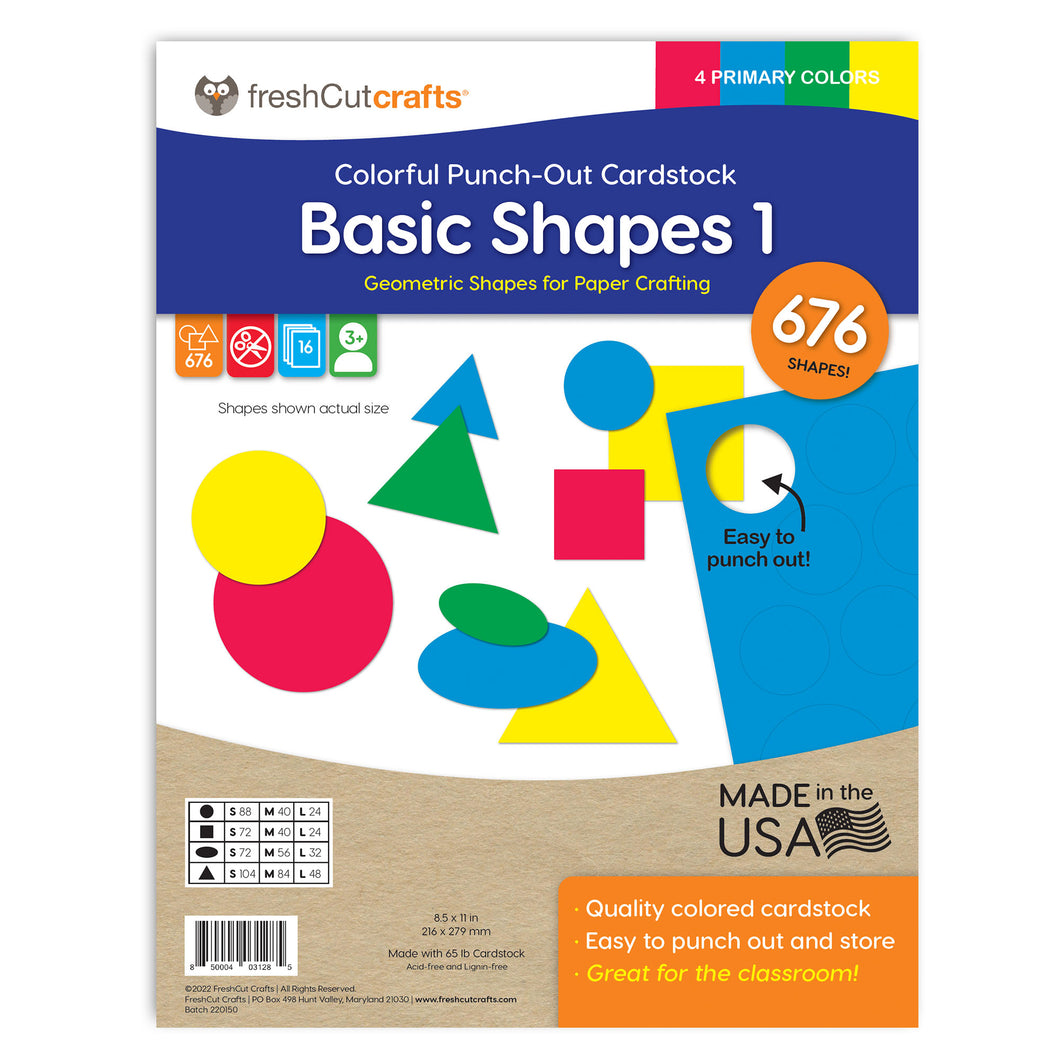 Astrobrights Assorted Die Cut Shapes Assorted Set Of 54 Shapes