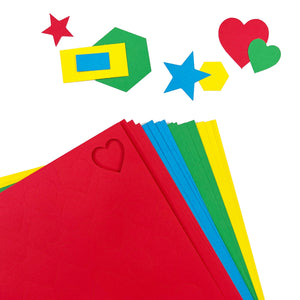 Basic Shapes 2 Primary Colors – Hearts, Stars, Hexagons, Rectangles