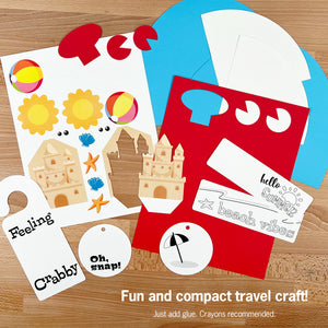 Back to The Beach! Crab-Themed 3-D Paper Craft Kit
