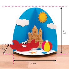 Load image into Gallery viewer, Back to The Beach! Crab-Themed 3-D Paper Craft Kit
