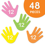 Create unique handprint crafts with paper handprint cutouts—ideal for creative and fun DIY projects.