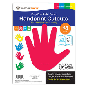 Handprint PRIMARY Cutouts with IDEA GUIDE