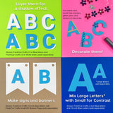 Pre-cut alphabet letters and numbers—no scissors needed for quick and easy crafts.