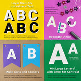Pre-cut alphabet letters and numbers—no scissors needed for quick and easy crafts.