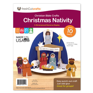 Christmas Nativity 3-D Punch-Out Bible Craft