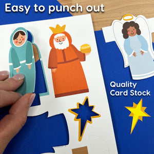 Christmas Nativity 3-D Punch-Out Bible Craft