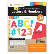 Load image into Gallery viewer, BRIGHT 1.5 in. Capital Alphabet Letters, Numbers, Punctuation
