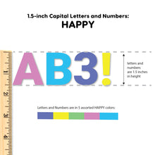 Load image into Gallery viewer, Happy 1.5 in. Capital Alphabet Letters, Numbers, Punctuation
