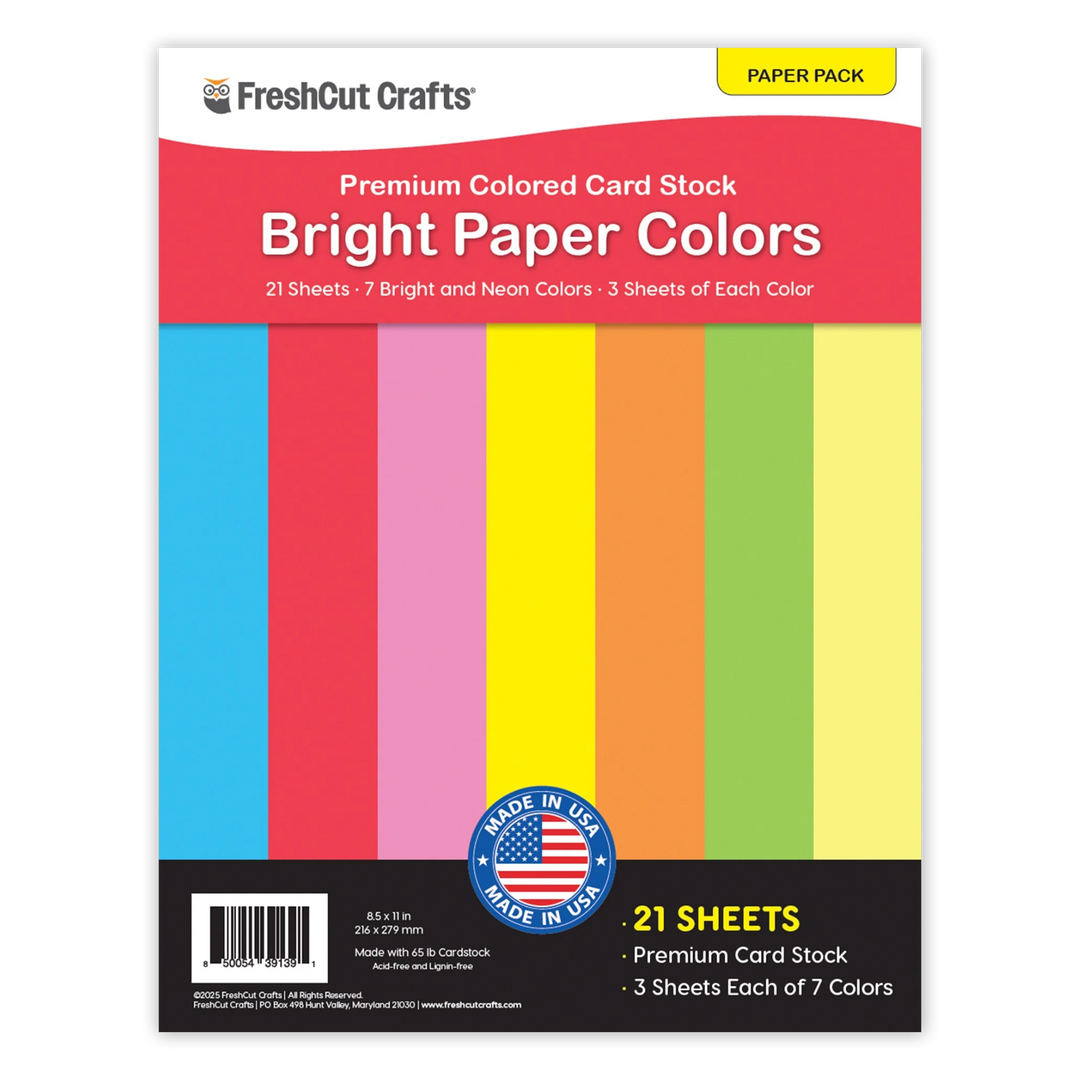 Bright Paper Colors – FreshCut Crafts
