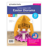 Easter diorama craft kit—create a fun and engaging Easter diorama with Bible-themed figures and scenes.