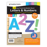 Versatile pre-cut alphabet and numbers set for letter-by-letter learning and creative projects.