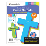 Crosses for crafts—100 colorful cross cutouts for DIY Christian and Bible crafts.
