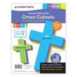 Crosses for crafts—100 colorful cross cutouts for DIY Christian and Bible crafts.