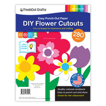 DIY flower cutouts for creating a paper bouquet of flowers—perfect for fun crafts and DIY paper flowers.
