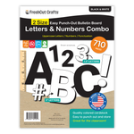 Versatile pre-cut alphabet and numbers set for letter-by-letter learning and creative projects.