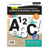 Versatile pre-cut alphabet and numbers set for letter-by-letter learning and creative projects.