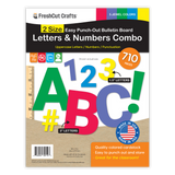 Versatile pre-cut alphabet and numbers set for letter-by-letter learning and creative projects.