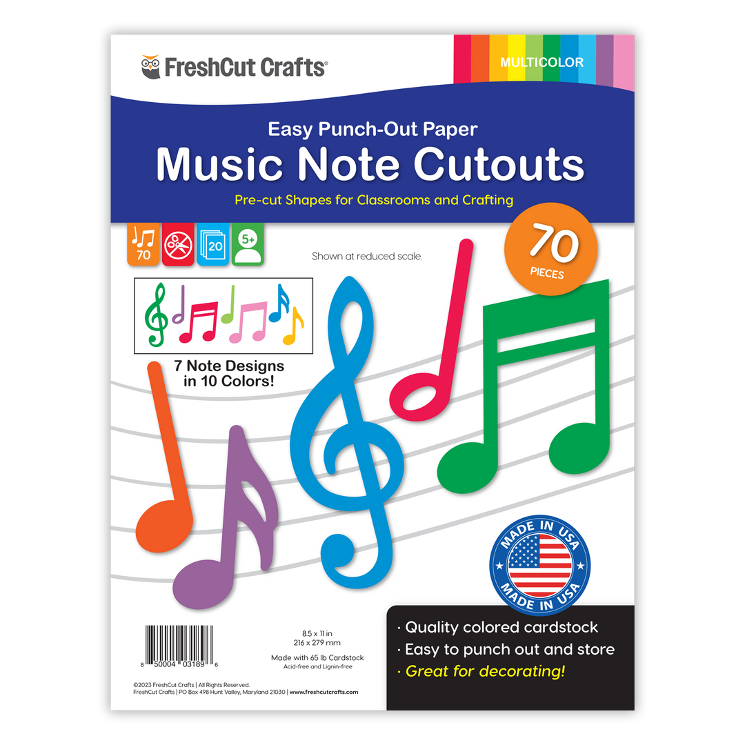 Music notes freshcut crafts