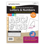 Versatile pre-cut alphabet and numbers set for letter-by-letter learning and creative projects.
