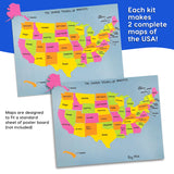 DIY U.S. Map Puzzle