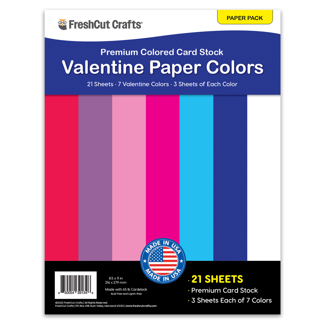 Valentine Paper Colors – FreshCut Crafts