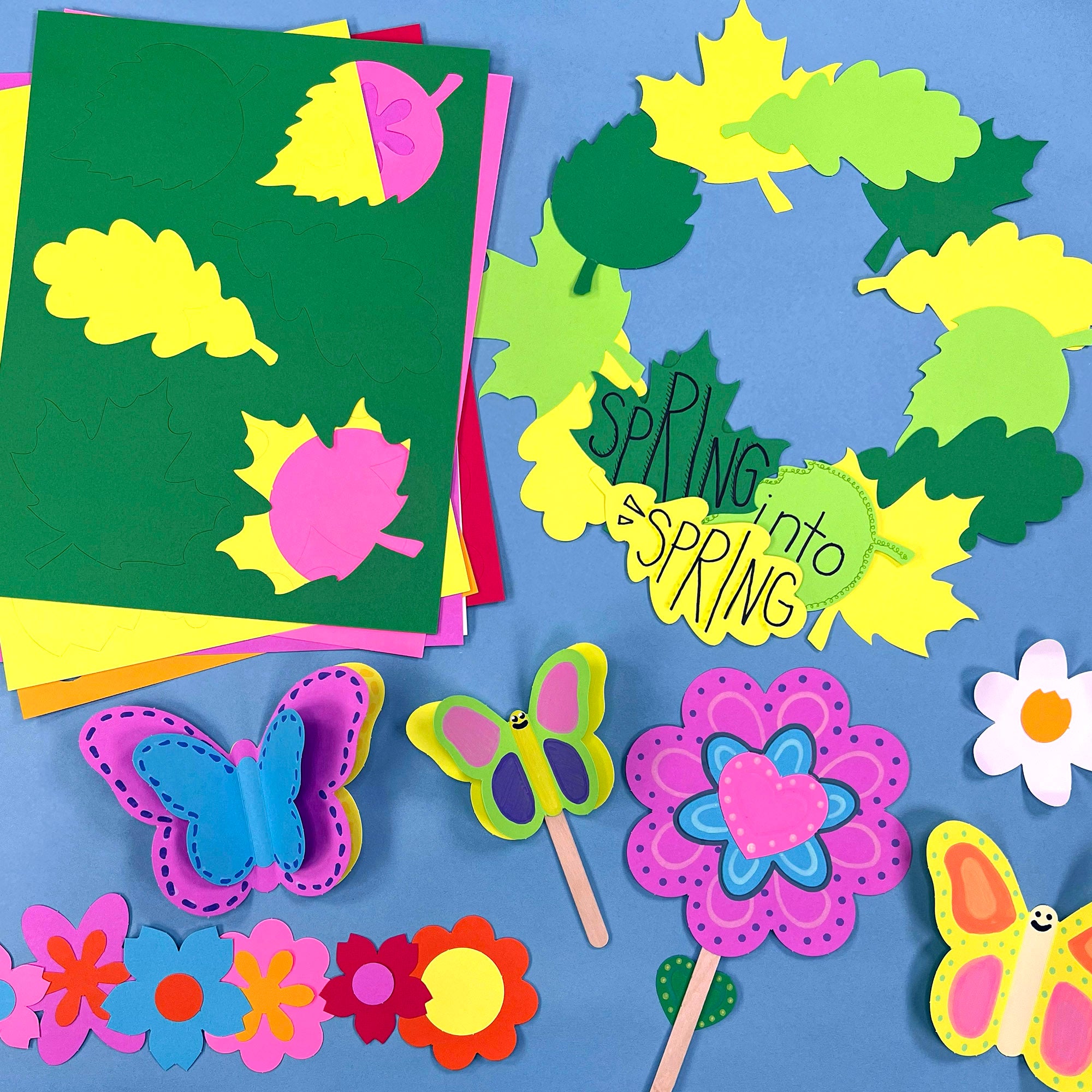 Craft Spring Collaging Shapes Spring Shape Cutouts – FreshCut Crafts