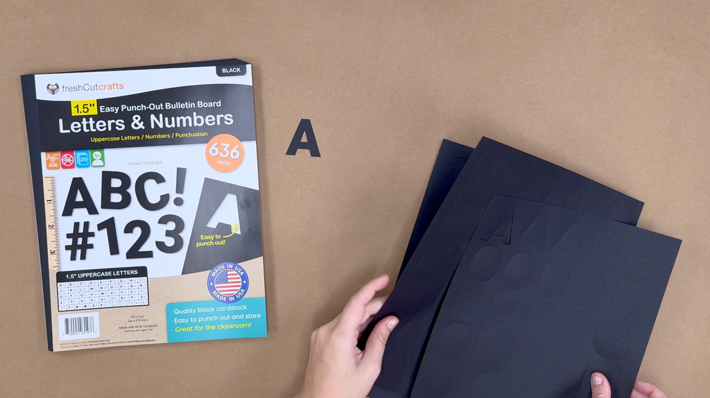 Alphabet letters and numbers in bold capital styles for spelling and educational fun.