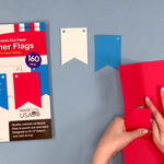 Design your own party banners with FreshCut’s small DIY banner flags—great for arts and crafts, birthday celebrations, and festive DIY projects.