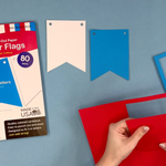 Design your own party banners with FreshCut’s large DIY banner flags—great for arts and crafts, birthday celebrations, and festive DIY projects.