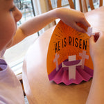 Preschool Easter craft ideas—make a religious Easter diorama with easy-to-assemble pieces and a creative design.