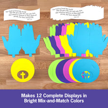 Load image into Gallery viewer, John 3:16 (For God So Loved the World) Daily Devotional Colorful 3-D Punch-Out Paper Bible Craft Kit
