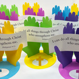 Christian crafts for preschoolers—make a Bible craft with Philippians 4:13, perfect for Bible crafting and Christian arts and crafts.