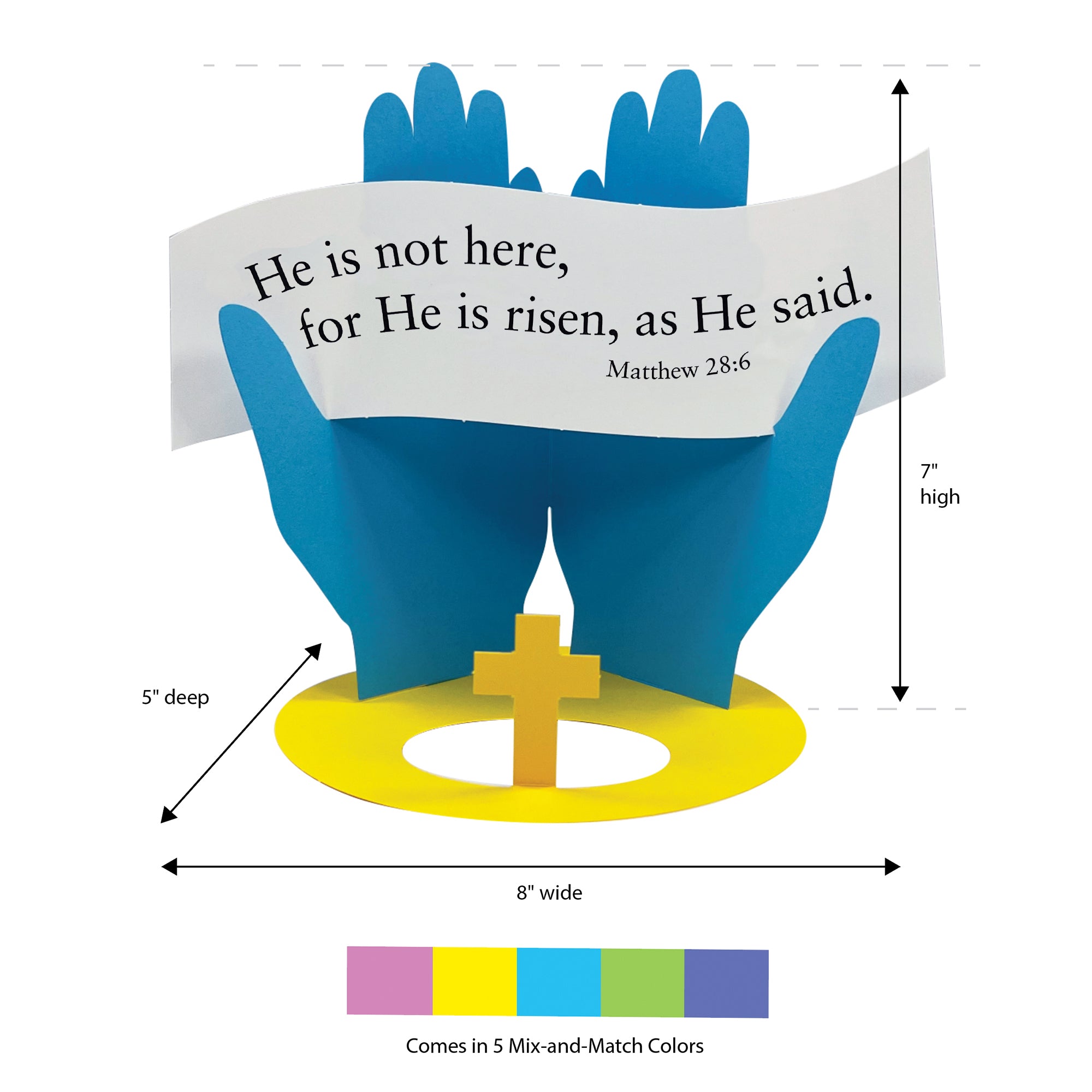 Preschool Easter ideas—Easter craft kits for creating religious Easter crafts and Bible art projects.